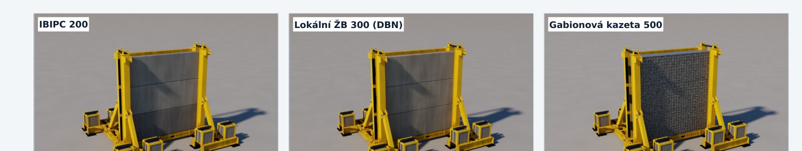 Cell = 2 U01 posts + 3 panels / cassettes + bottom profile.
